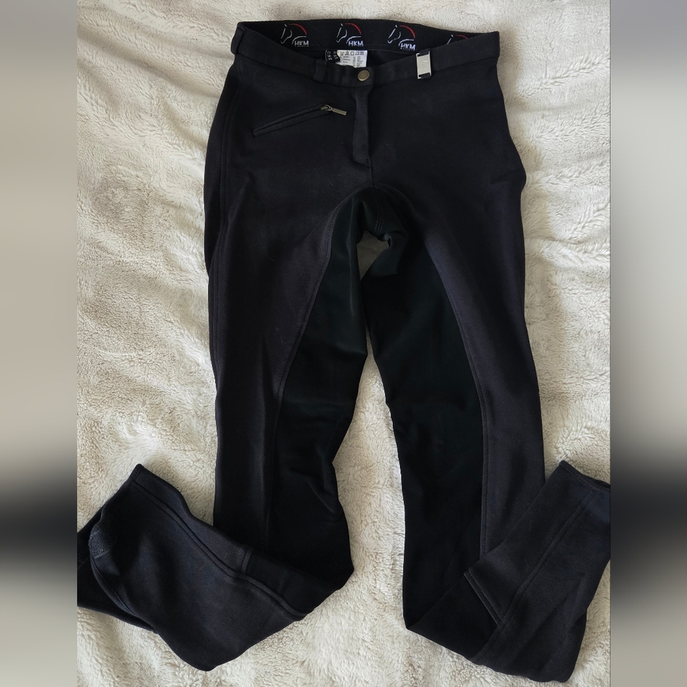 HKM Women's Black Riding Pants Breeches Size US 24